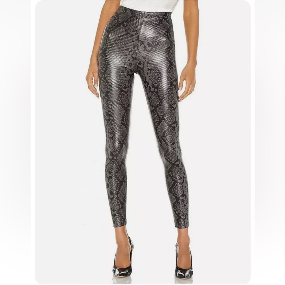 7 For All Mankind High Waist Snake Embossed Leggings
